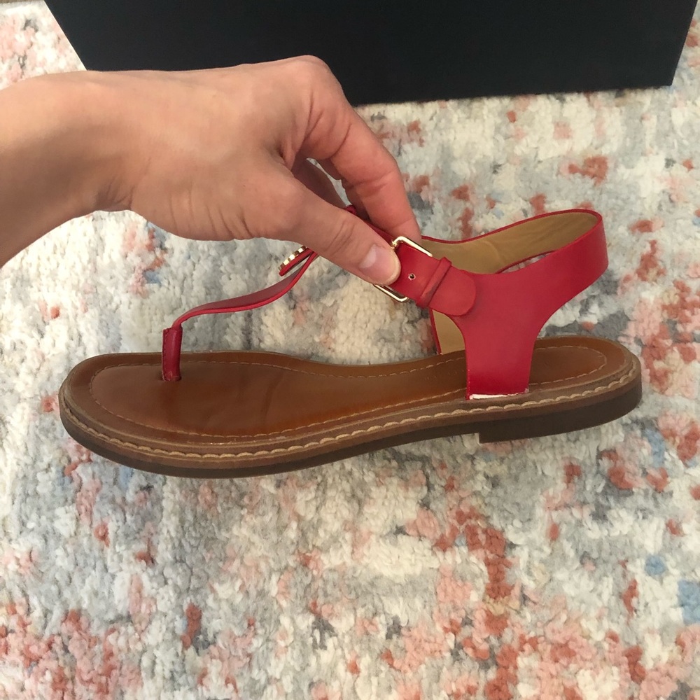 Tommy Hilfiger Burke Red Sandals - Picture 9 of 15